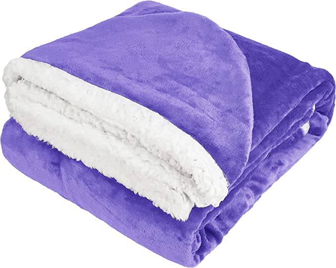 Fleece Blanket Hoodie Purple