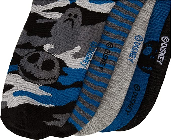 The Nightmare Before Christmas Jack Skellington Blue Crew Socks For Men