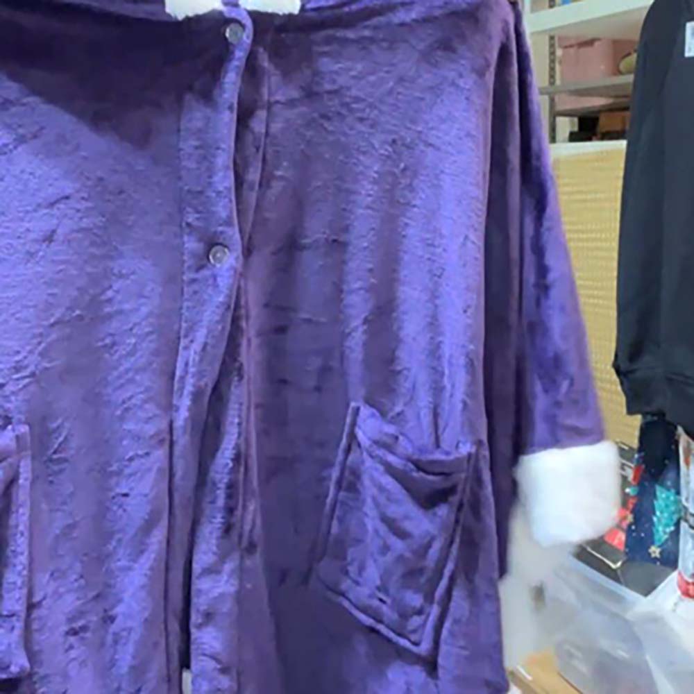 Fleece Blanket Hoodie Purple