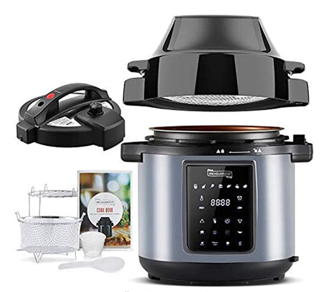 Michelangelo 6.5 Qt Pressure Cooker Air Fryer Combo