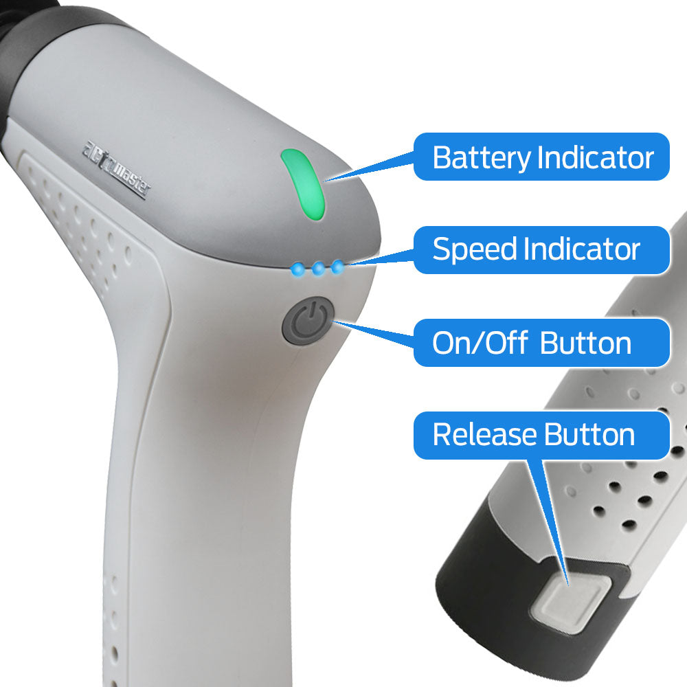 Powerful Deep Tissue Percussion Massager with Extra Lithium Battery