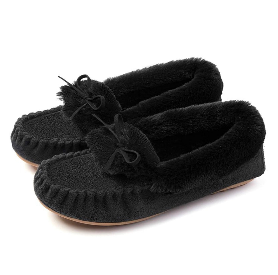 RockDove Women's Naomi Faux Fur Moccasin Slipper