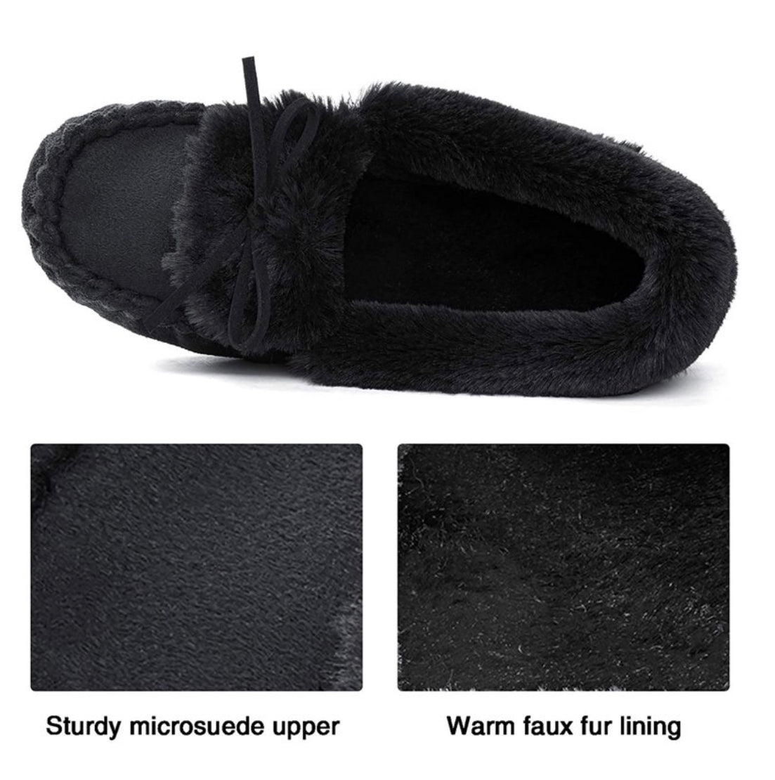 RockDove Women's Naomi Faux Fur Moccasin Slipper