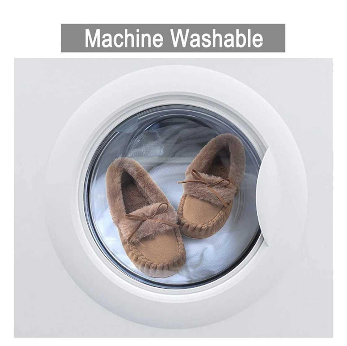 RockDove Women's Naomi Faux Fur Moccasin Slipper