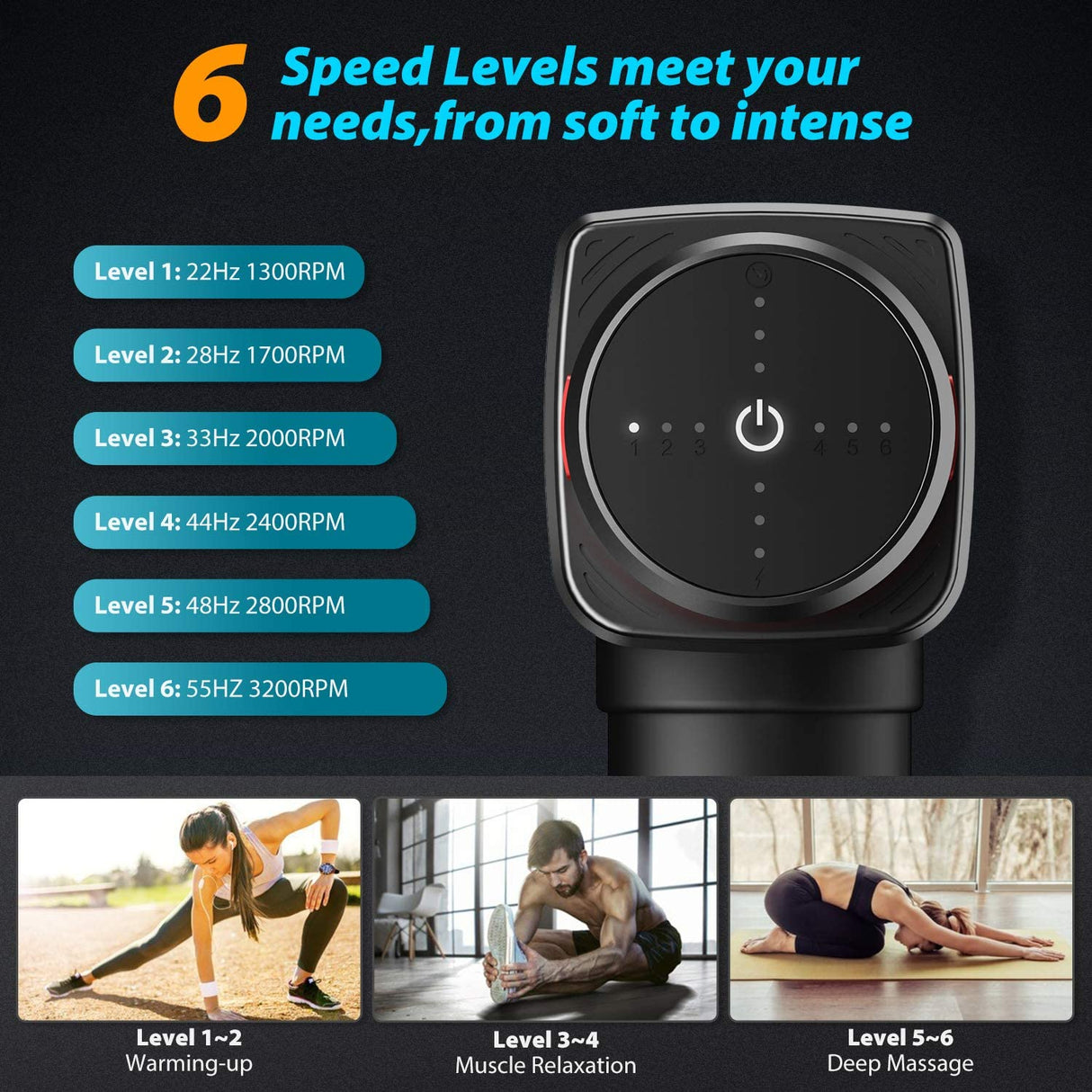Deep Tissue Percussion Muscle Massager Gun