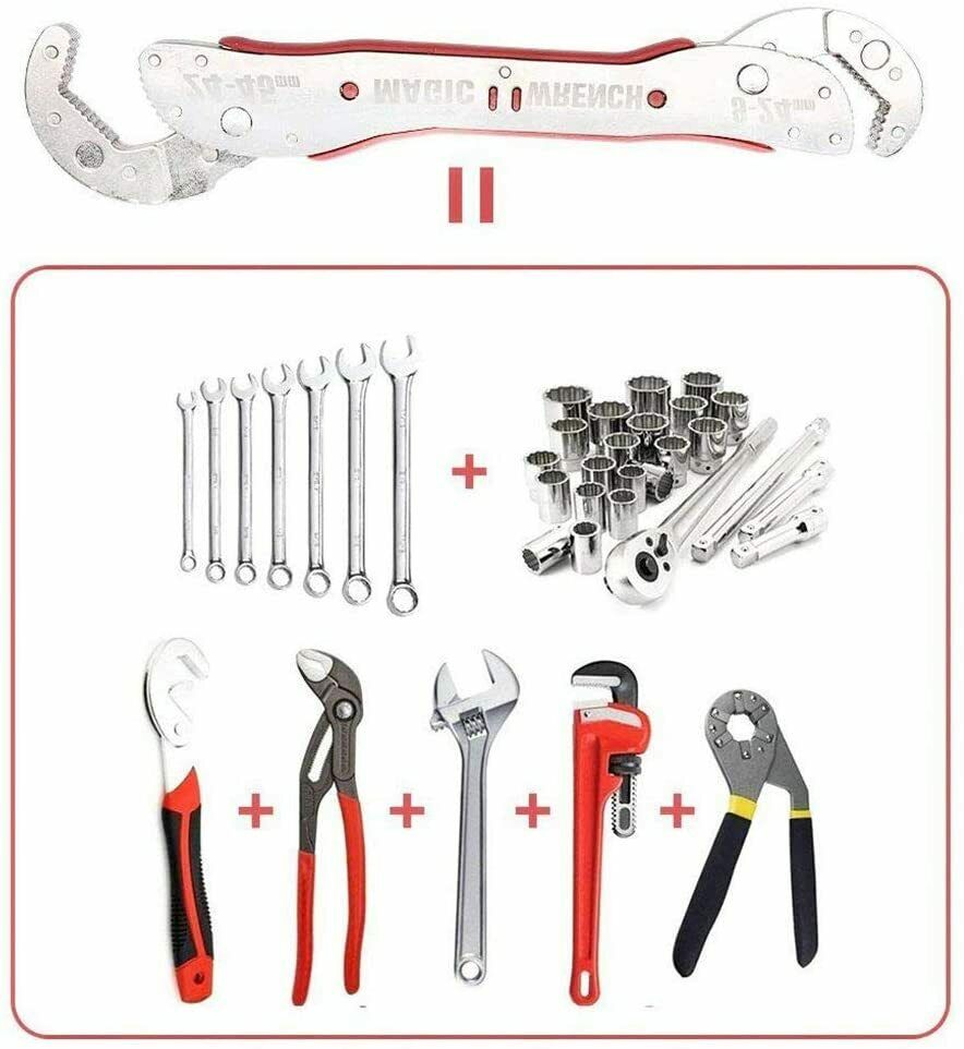 Magic Wrench Self-Adjustable Multi Purpose Functional Spanner Universal Wrench