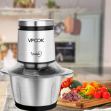 1.2L Stainless Steel Electric Meat Grinder 400W Food Chopper