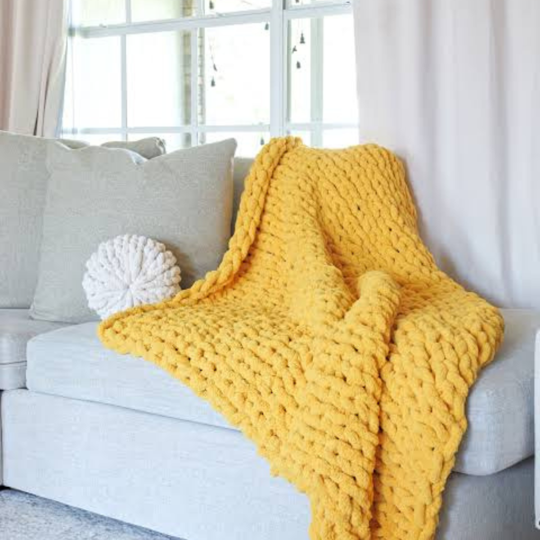 Two Sparrows Chunky Knit Blanket Throw - 50"x60"