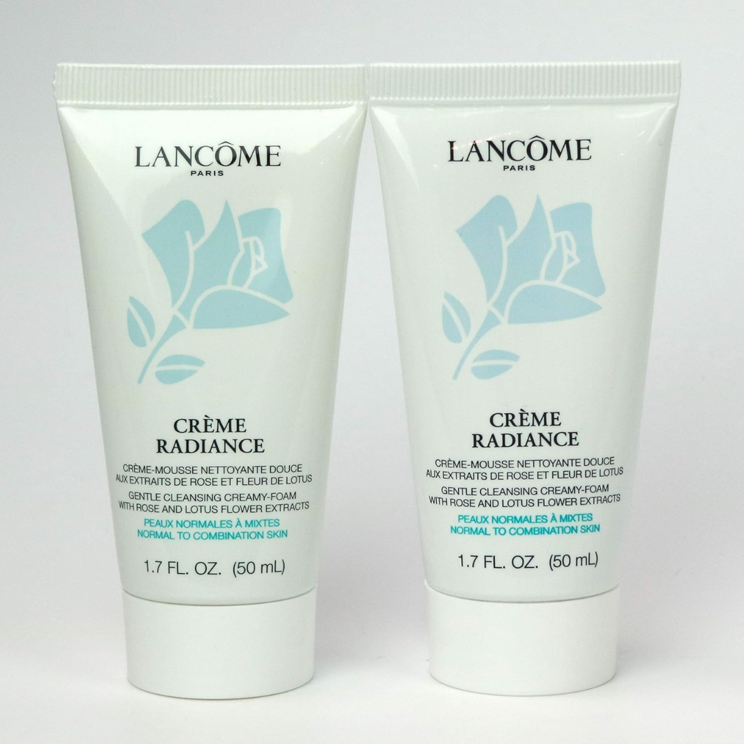 Lancome Crème Radiance Clarifying Cream-to-Foam Cleanser 1.7oz (2 Pack)