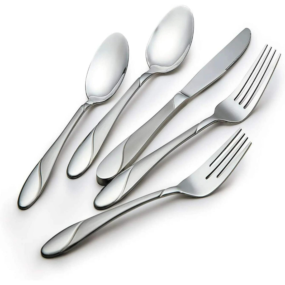 TOYO HOFU 20-Piece Flatware Set Stainless Steel Silverware Cutlery Set