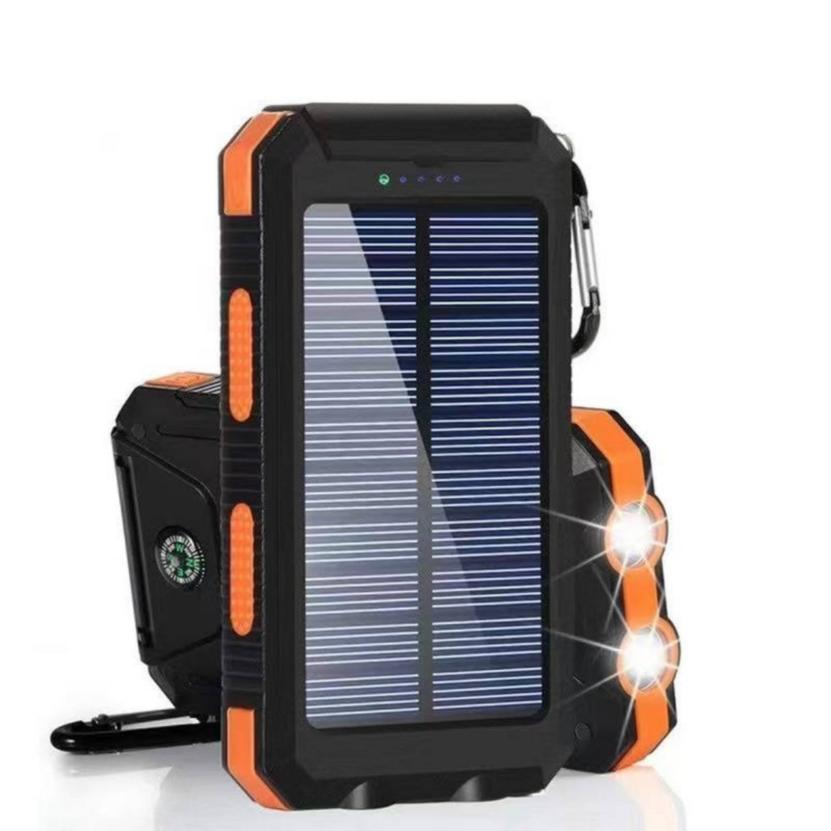 20000mAh Fast Charging Solar Power Bank with Flashlight and Compass