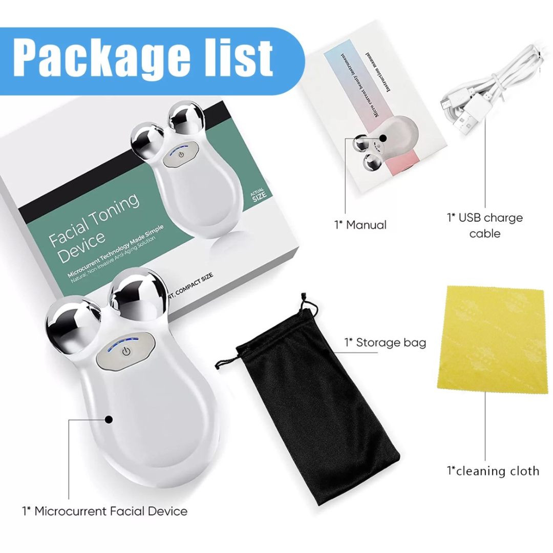 Microcurrent Mini Face Lift Device Roller USB Rechargeable