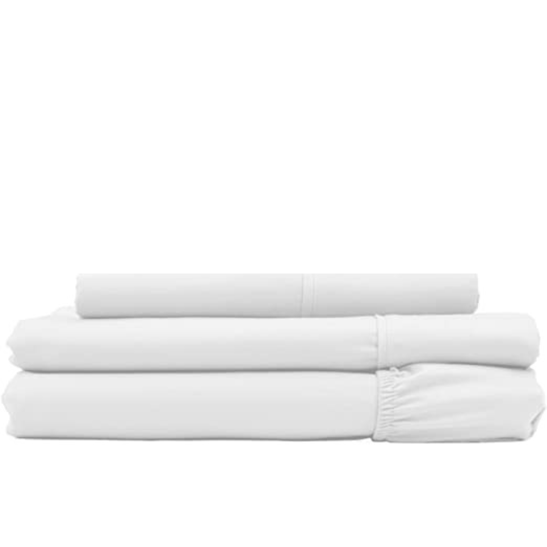 COZCOT 100% Cotton Sheet Set, 3/4 Pc. Set, 300 Thread Count Sateen Weave