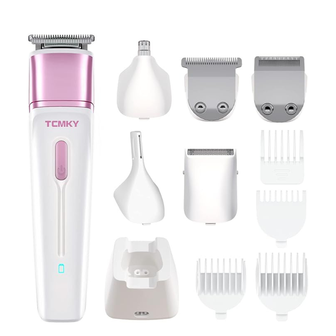 TCMKY Electric Hair Trimmer Waterproof and Rechargeable For Women