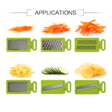 6 In 1 Foldable Food Vegetable Slicer Grater With Container