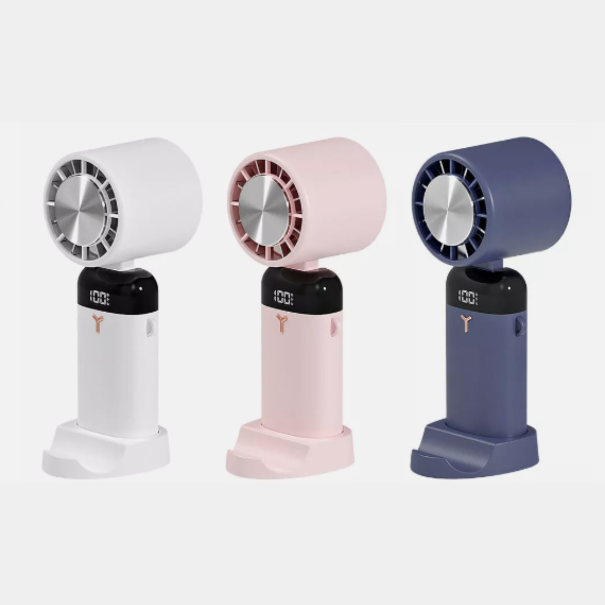 Mini Cooling Handheld Fan with LED Digital Display