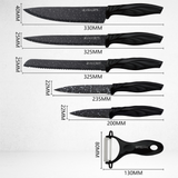 6 Piece Professional Stainless Steel Kitchen Knife Set