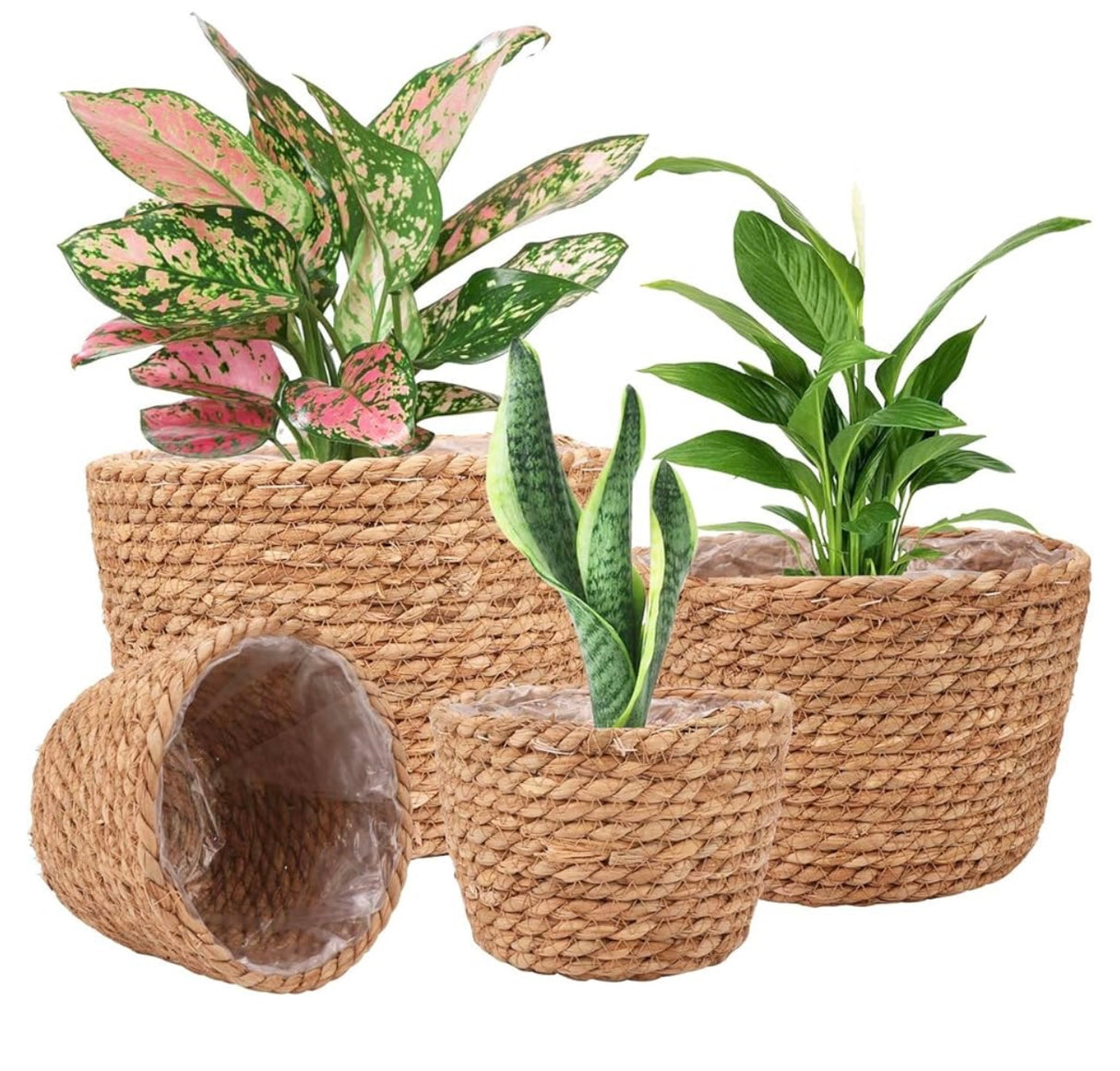 Seagrass Planter Basket Stylish Planter Baskets for Indoor and Outdoor Plants Perfect for Flower