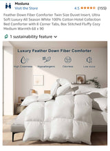 Luxury Feather Down Fiber Comforter