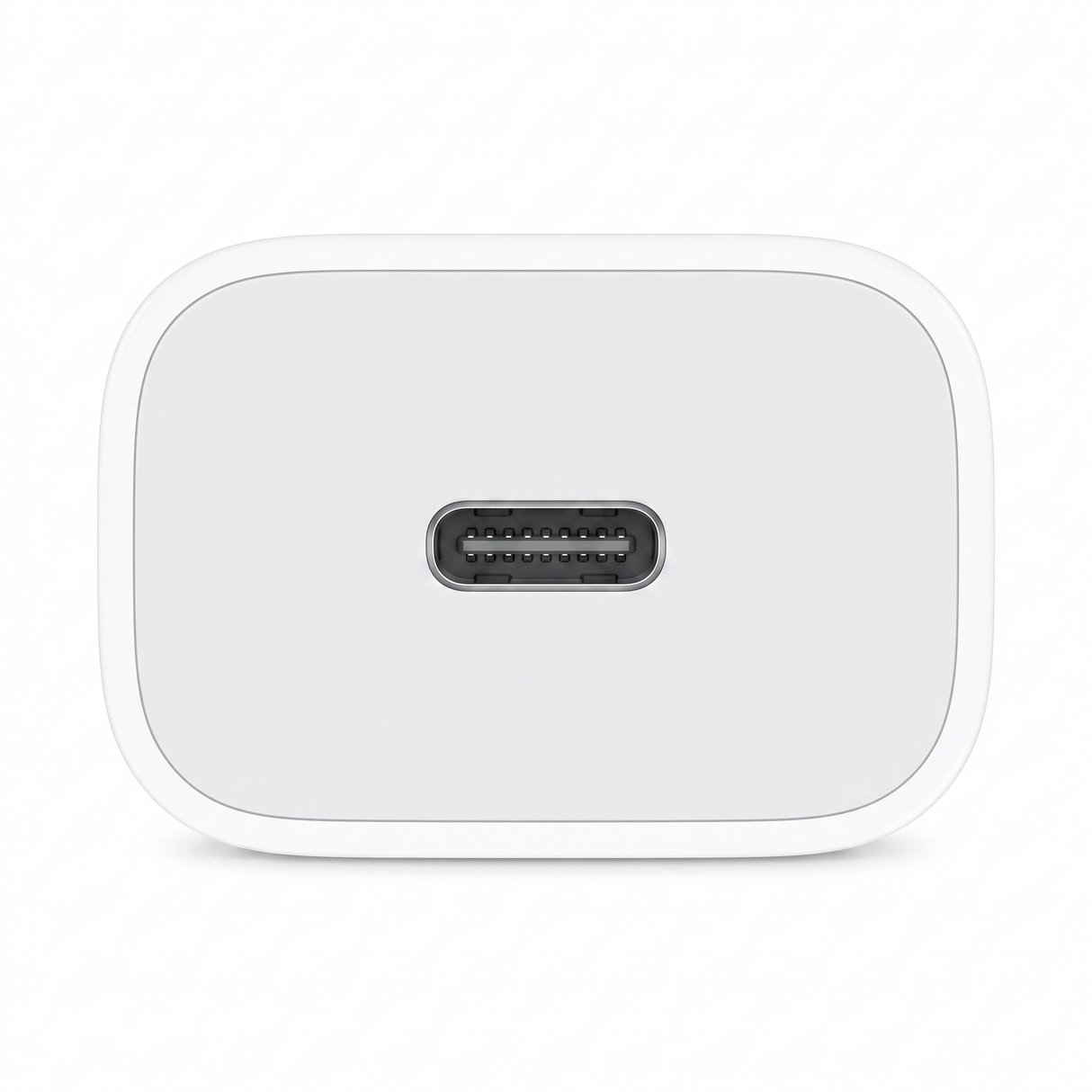 20W USB-C charging adapter front view with single USB-C port