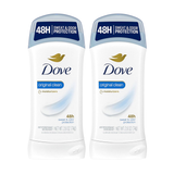 2 Pack Dove Invisible Solid Antiperspirant Deodorant Stick Original Clean