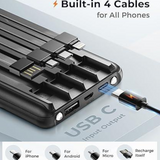 Joyfar Portable Power Bank USB C 10000mAh Built in Cable 22.5W