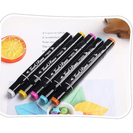 Touch 100 Colors Art Markers Set Double Tip Broad Fine Point Marker Pen with Carrying Bag