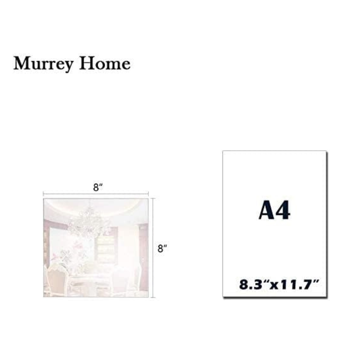 Murrey Home Gym Frameless Mirror Tiles 8" Square Wall Mounted