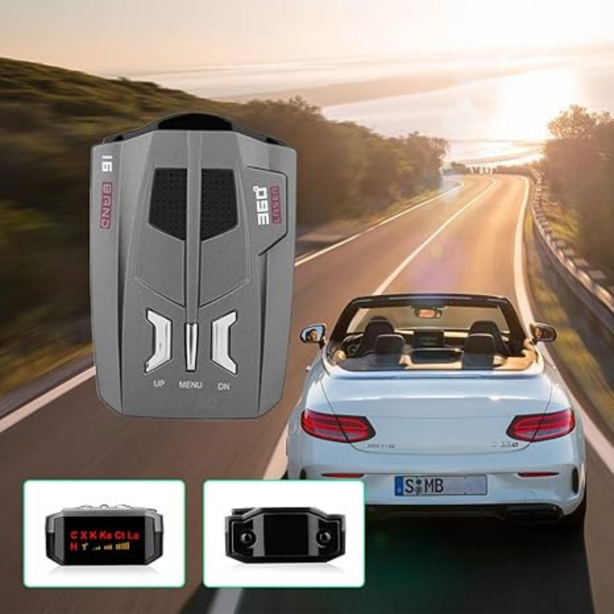 16 Band 360 Degree Car Trucker Speed Voice Alert Warning V9 Laser Radar Detector