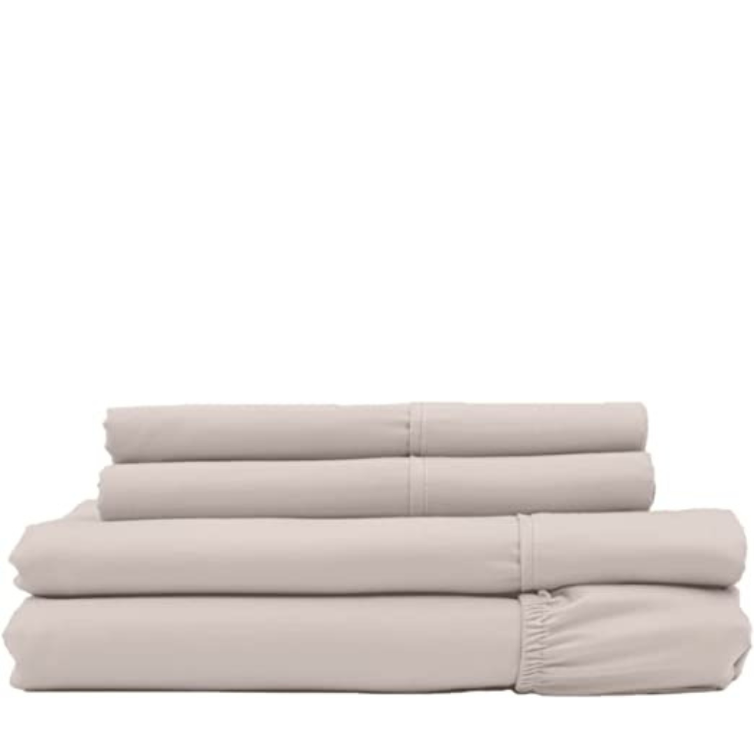 COZCOT 100% Cotton Sheet Set, 3/4 Pc. Set, 300 Thread Count Sateen Weave