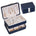 3 Layer Portable Leather Jewelry Box