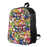 3pcs Set Super Mario Smash Bros Kid's Backpack with Lunch Bag & Pencil Case