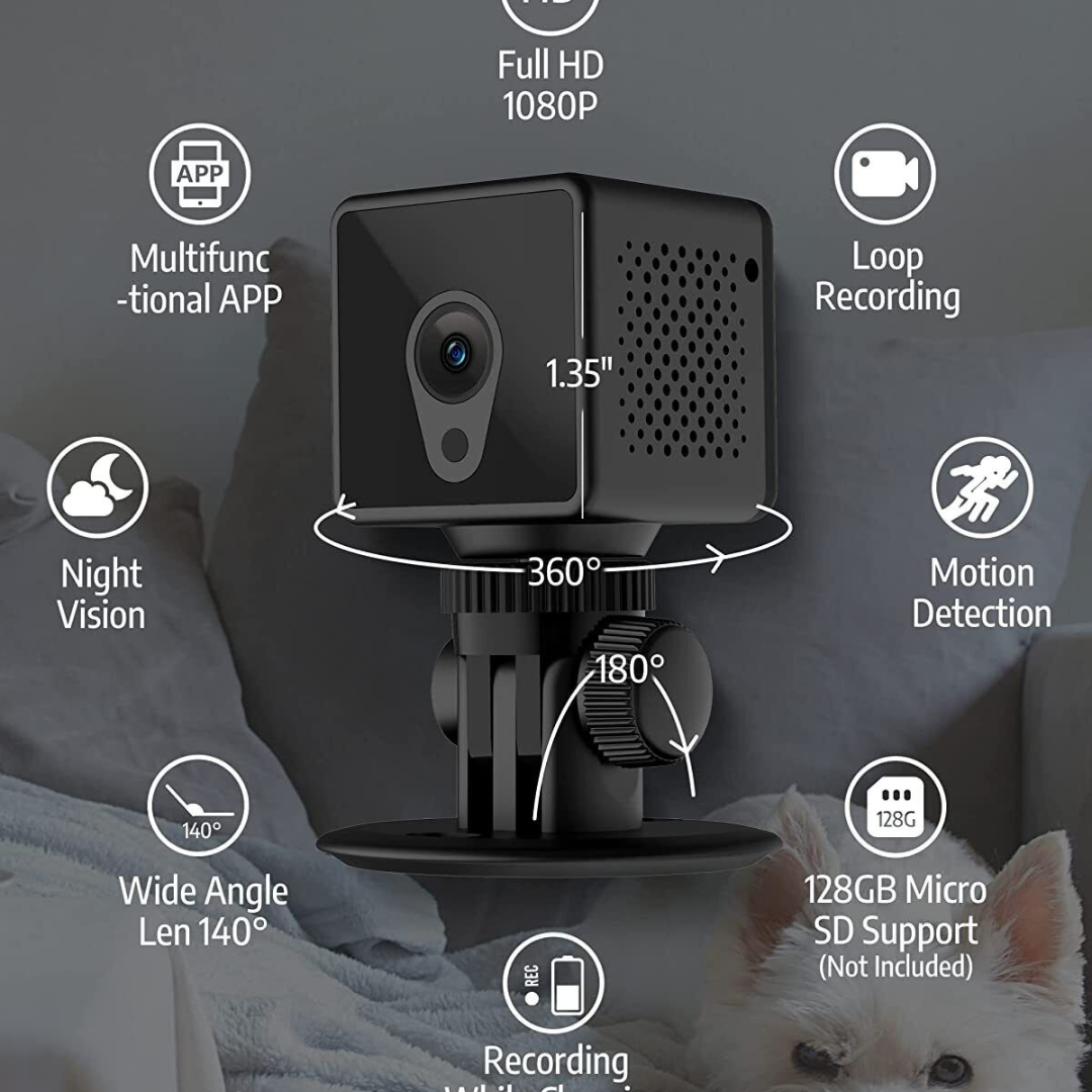 Smart Mini Camera HD 1080P WIFI Surveillance Security IP Camera with Recording/Night Version/Motion Detection