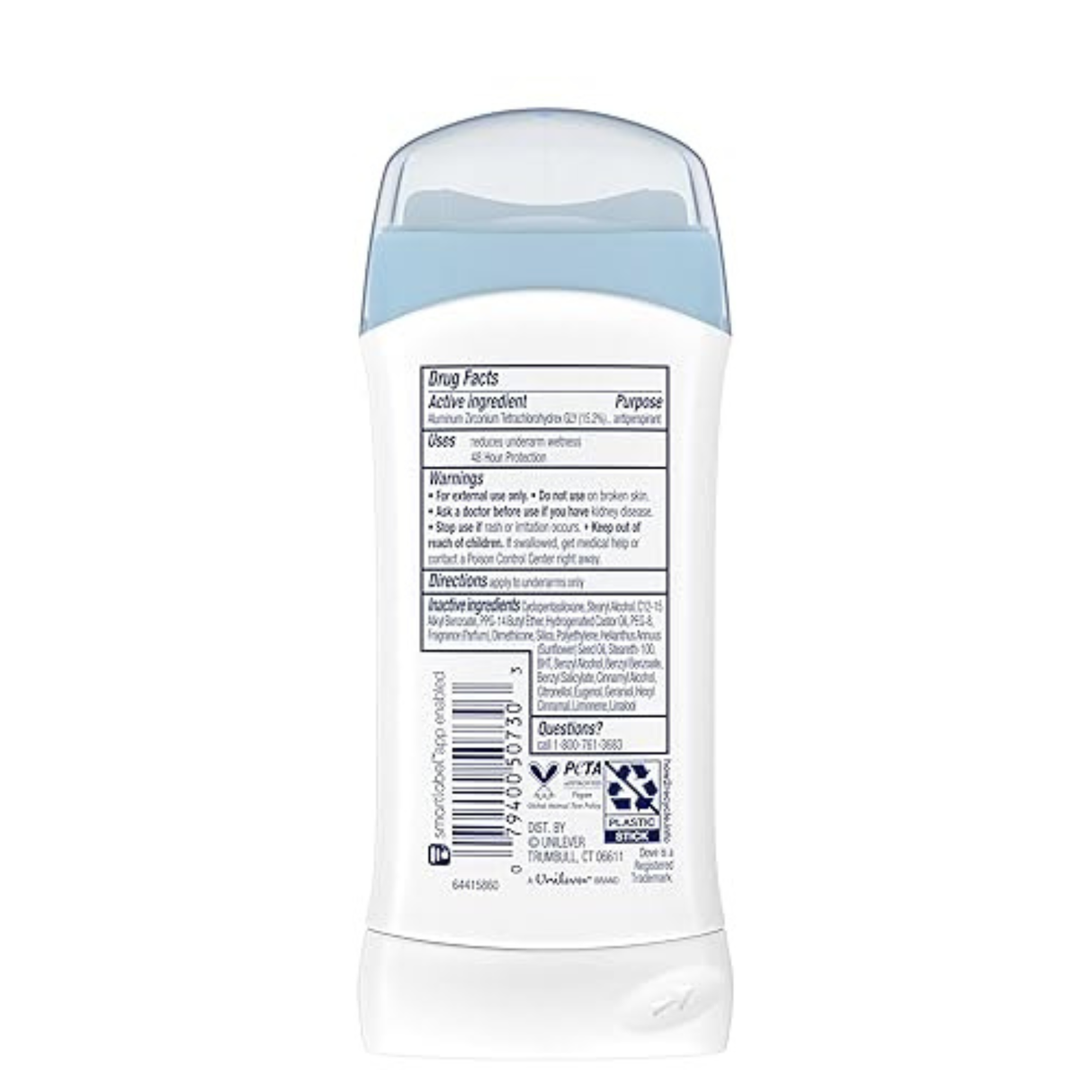 2 Pack Dove Invisible Solid Antiperspirant Deodorant Stick Original Clean