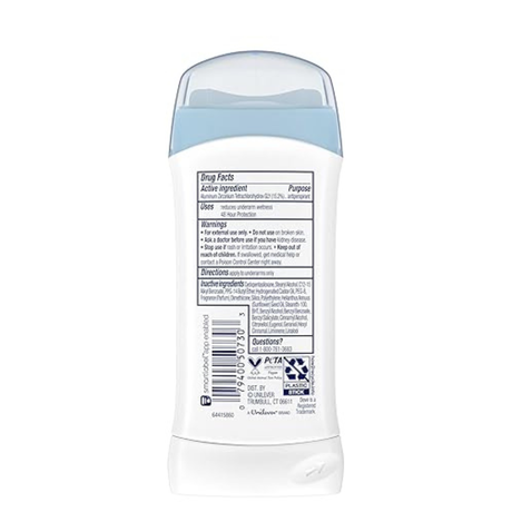 2 Pack Dove Invisible Solid Antiperspirant Deodorant Stick Original Clean