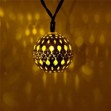 Outdoor String Lights 30 LED 10Ft Waterproof Moroccan Battery Operated