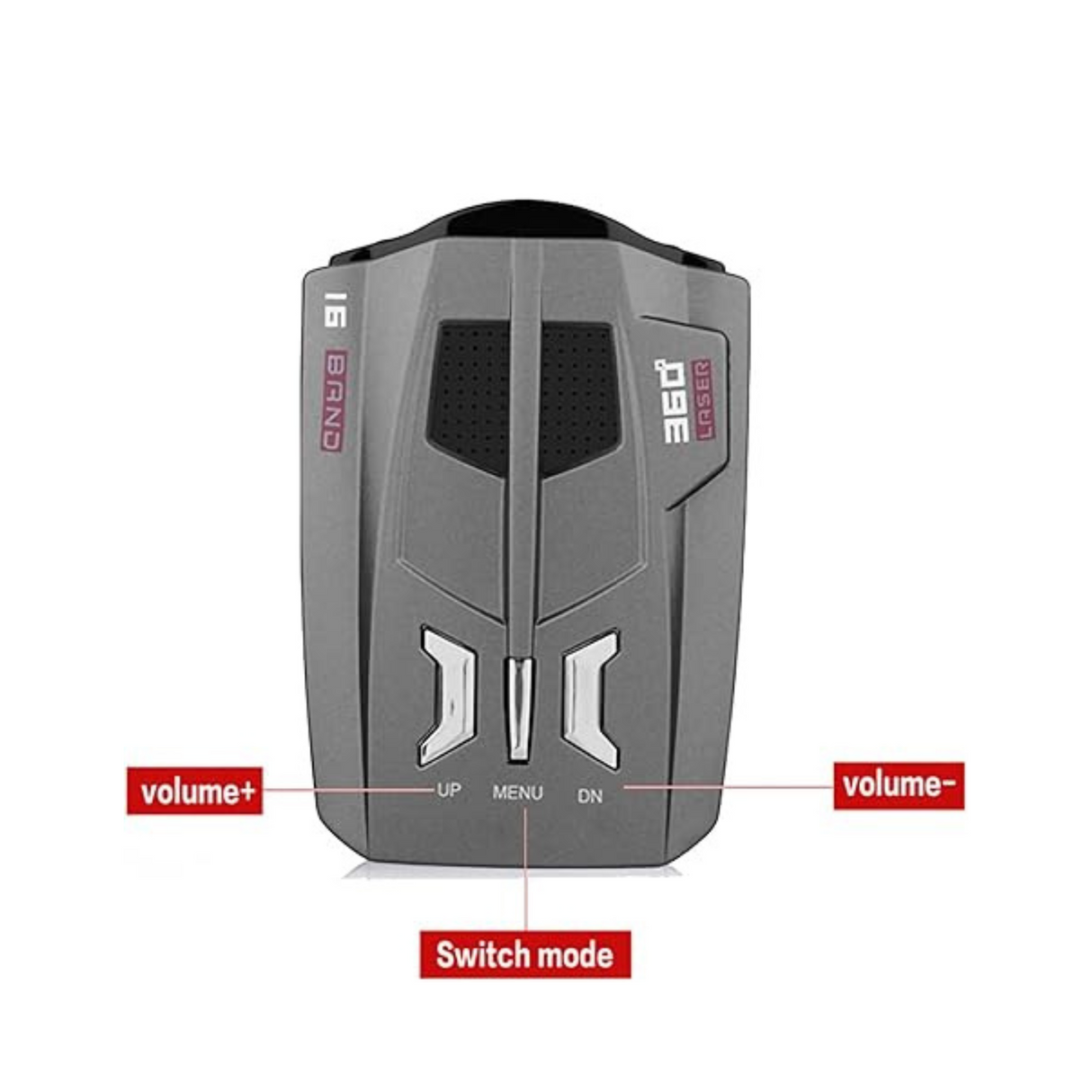 16 Band 360 Degree Car Trucker Speed Voice Alert Warning V9 Laser Radar Detector
