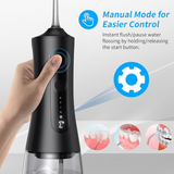 Portable Cordless Water Flosser Waterproof and Rechargeable 300ml