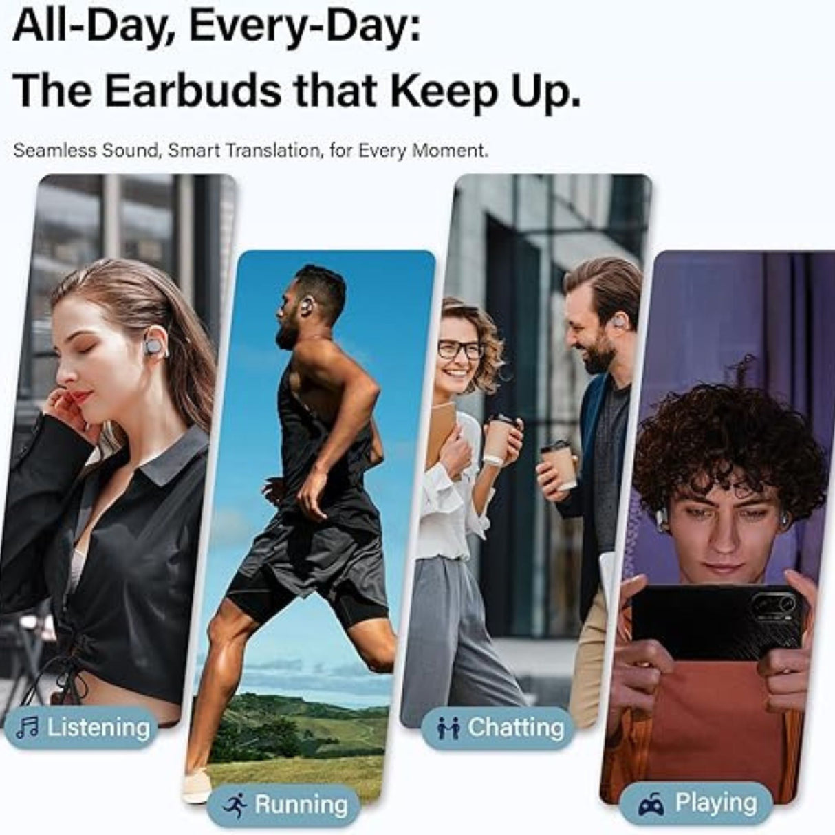 AI Translation Earbuds for iOS and Android