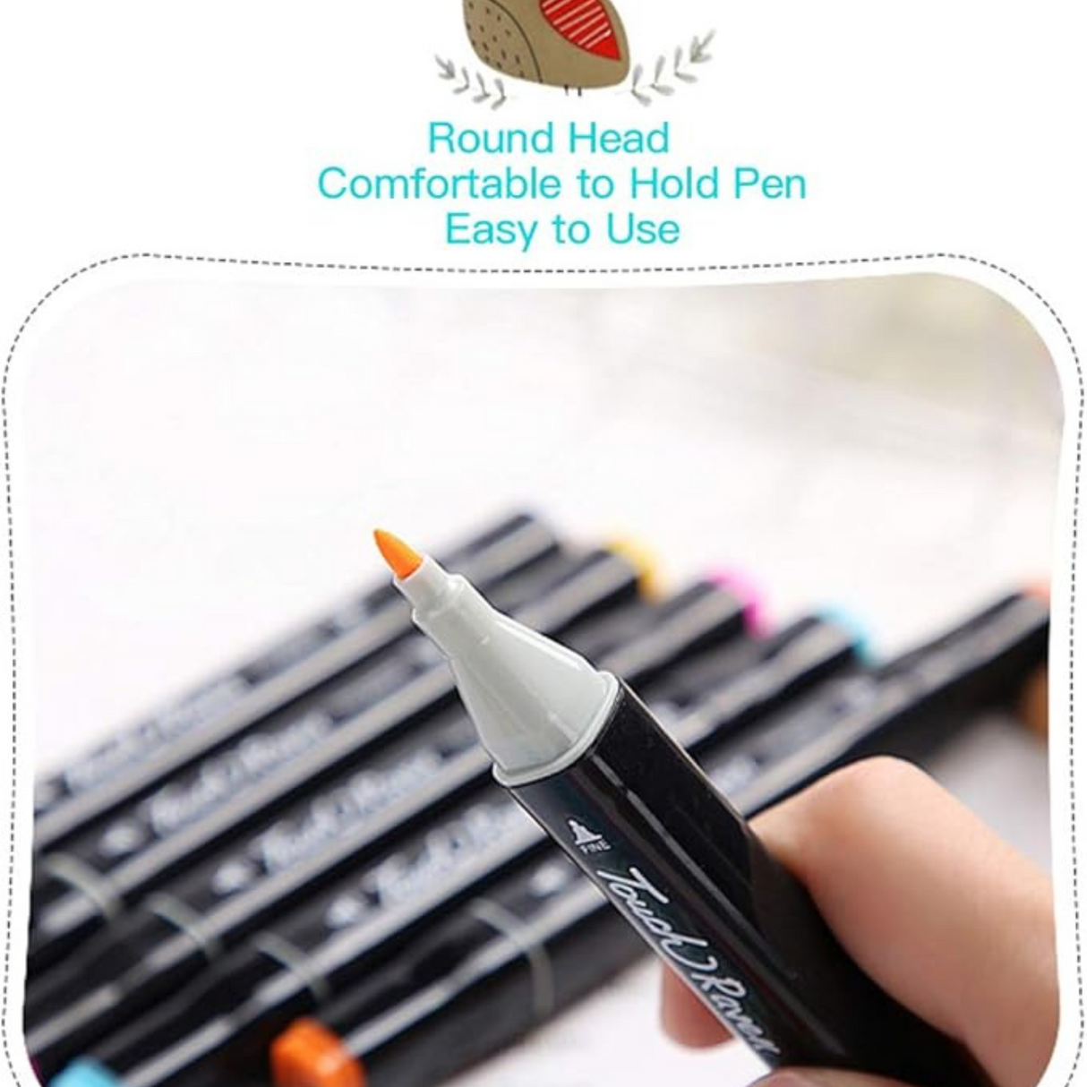 Touch 100 Colors Art Markers Set Double Tip Broad Fine Point Marker Pen with Carrying Bag