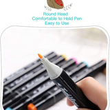 Touch 100 Colors Art Markers Set Double Tip Broad Fine Point Marker Pen with Carrying Bag