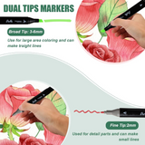 100 Colors Permanent Sketch Alcohol Based Marker Set Dual Tips