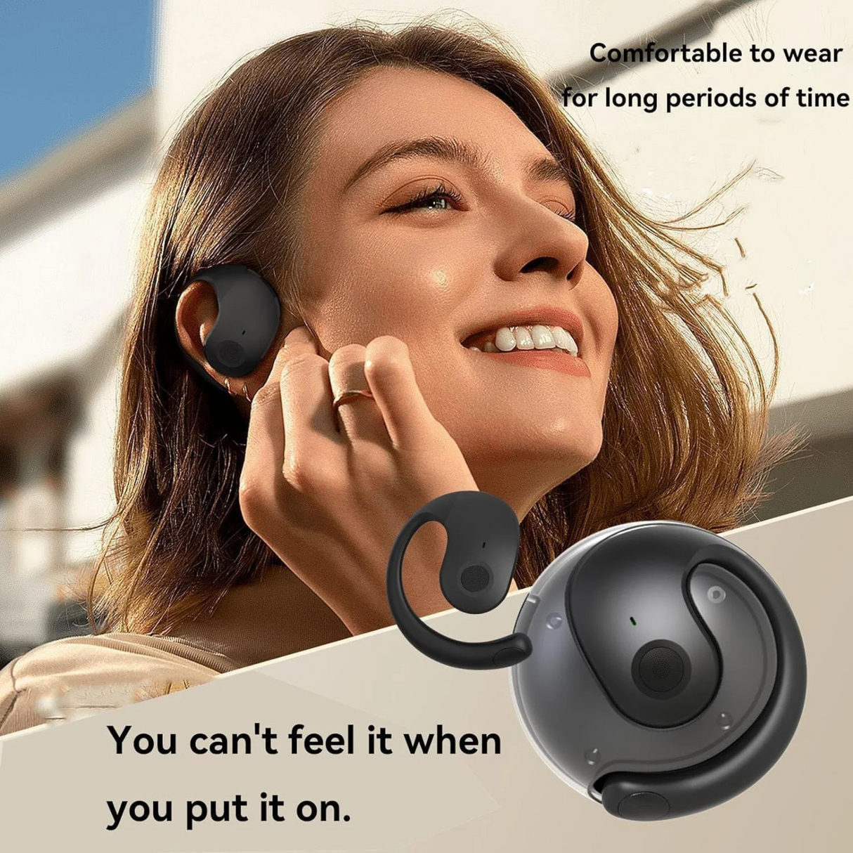 JM13 Sports Bluetooth  Wireless Earbuds 5.4 HiFi Stereo Sound
