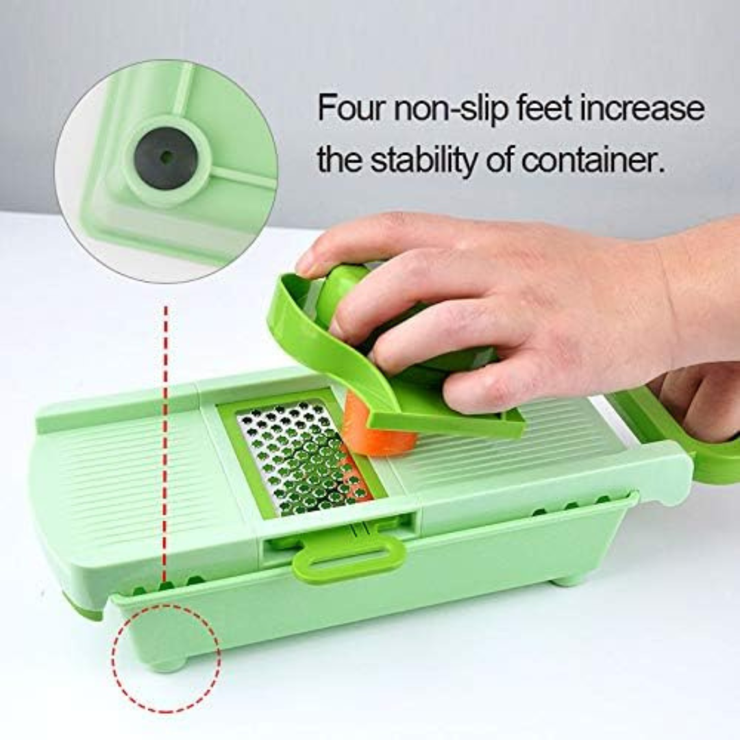 6 In 1 Foldable Food Vegetable Slicer Grater With Container