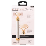 Finishing Touch Flawless Contour Micro Vibrating Facial Roller and Massager, Rose Quartz