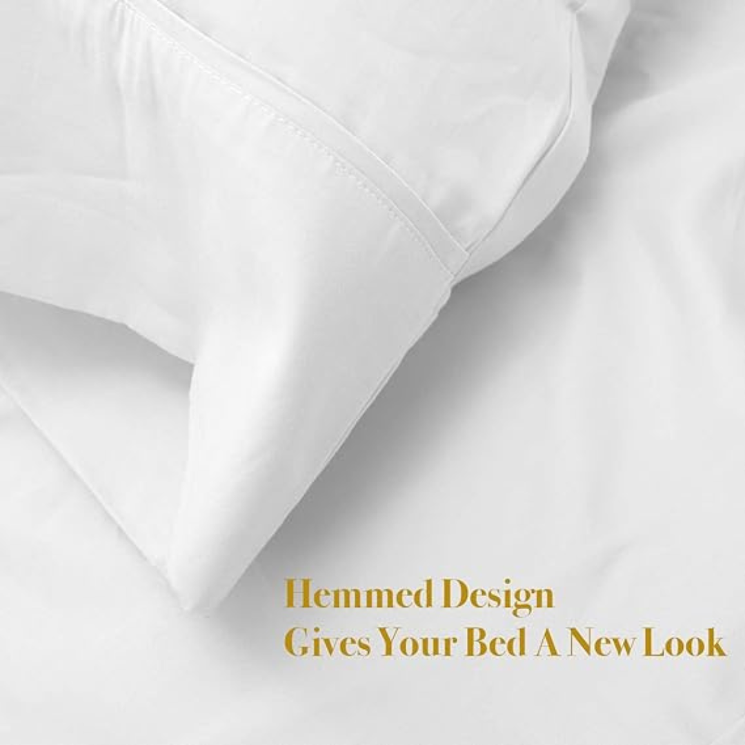 CozCot 100% Cotton Pillow Case Set of 2 Fits Standard & Queen