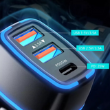 Fast Charging 30W & 60W USB Type-C Car Charger