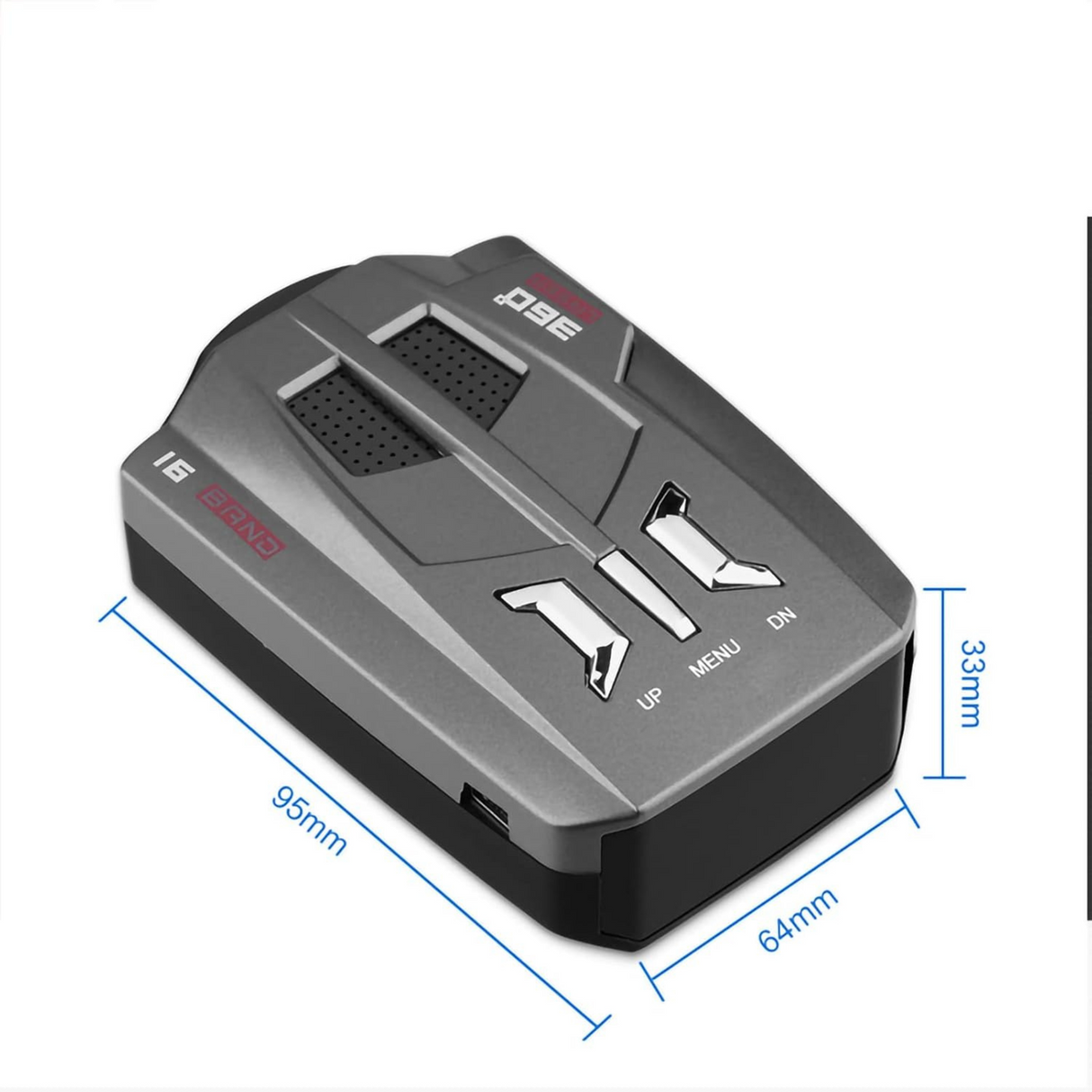 16 Band 360 Degree Car Trucker Speed Voice Alert Warning V9 Laser Radar Detector