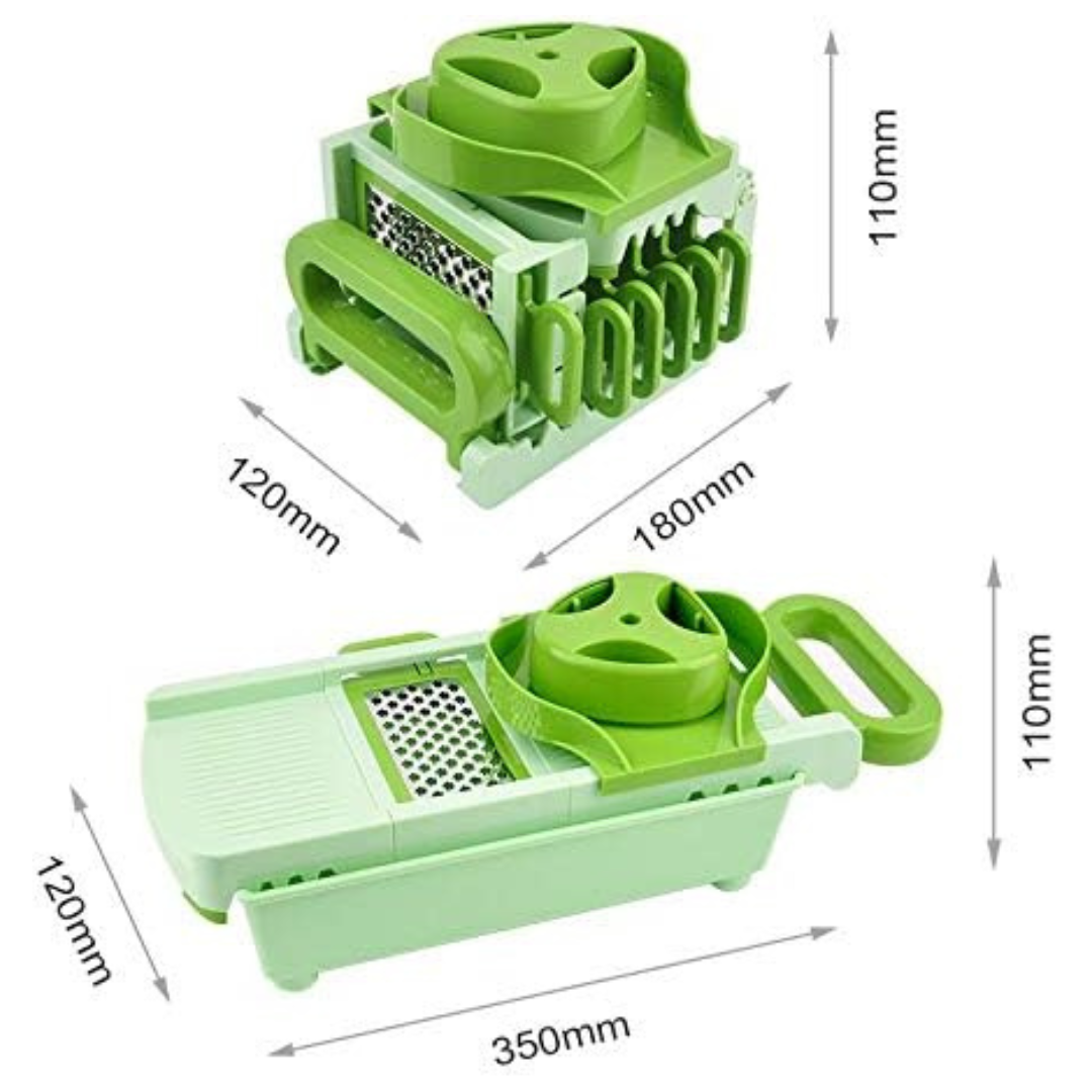 6 In 1 Foldable Food Vegetable Slicer Grater With Container