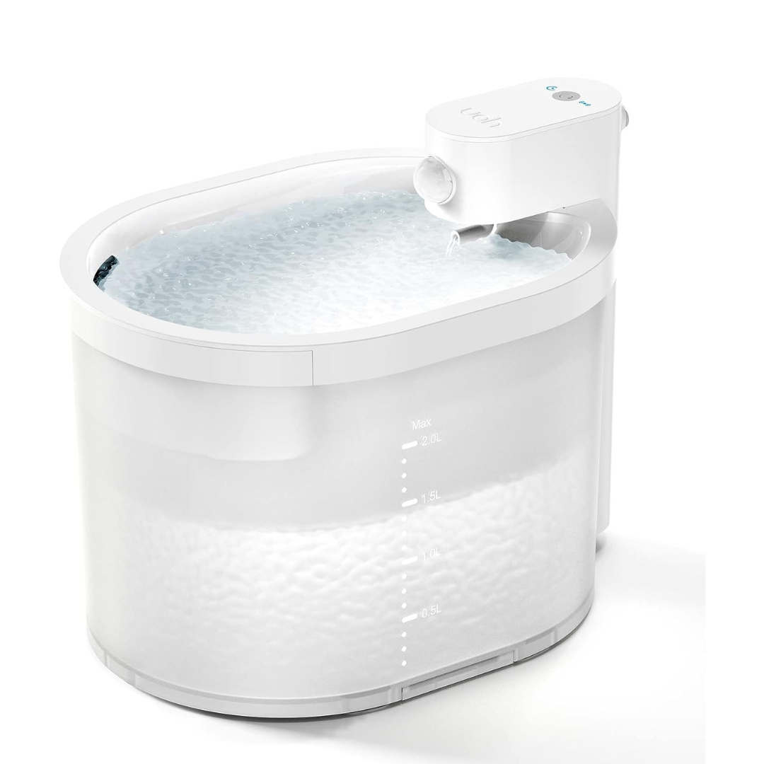 2L Wireless & Battery Operated Automatic Pet Water Fountain for Cats and Dogs